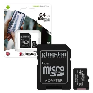 Micro Sd 64 GB con adattatore Kingston - Imagen 1 de 2