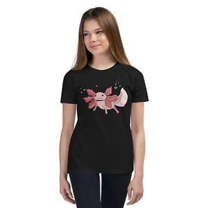 Axolotl Youth Short Sleeve T-Shirt - Picture 1 of 16