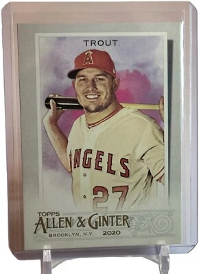 2020 Topps Allen & Ginter Mike Trout Los Angeles Angels Card #85 W/Top Loader - Image 1 of 3
