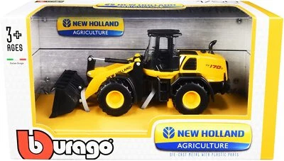Nuevo cargador de ruedas Holand W170D amarillo escala 1:50 modelo diecast - Bburago 32083~ Foto 1 de 3