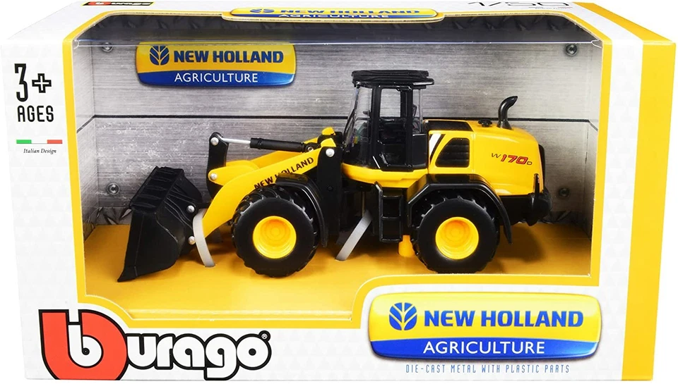 Bburago 1 50 Holland W170d Wheel Loader Collectable Diecast Metal Model