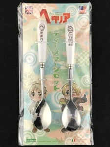 Hetalia Axis Powers Tea Spoon set MESSE SANOH Bonus England UK & America USA New - Picture 1 of 1