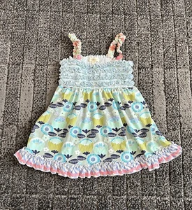 Matilda Jane Happy And Free Funhouse Tunic Top SZ 8 Bright Fabric Colors - Picture 1 of 4