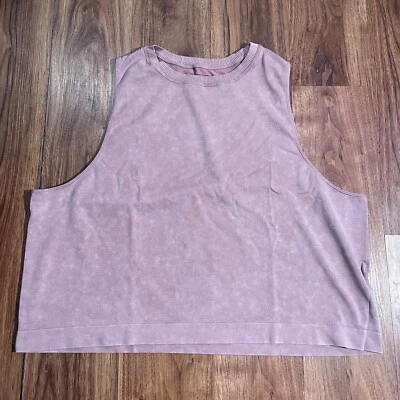 Camiseta sin mangas Soul Cycle camisa corta entrenamiento rosa para mujer talla grande DEFECTUOSA Foto 1 de 4