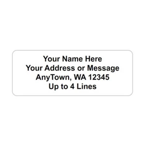 60 Personalized Return/Mailing Address labels 1" x 2.625" - Free USA Shipping - Picture 1 of 4