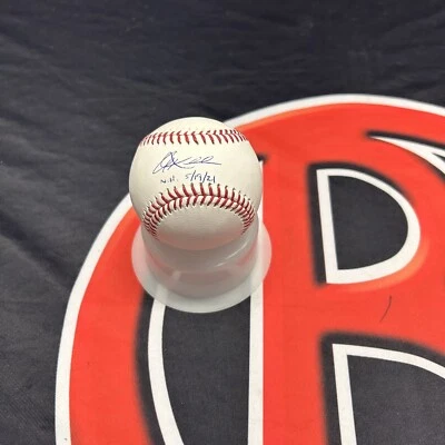 Béisbol Autografiado Corey Kluber Firmado Yankees de Nueva York "N.H. 19/05/21" Insc MLB Foto 1 de 3