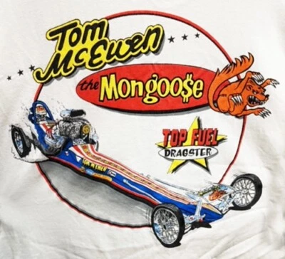CAMISETA VRHTF NHRA VINTAGE "TOM THE MONGOOSE MCEWEN TOP FUEL DRAGSTER" 3XL Foto 1 de 4
