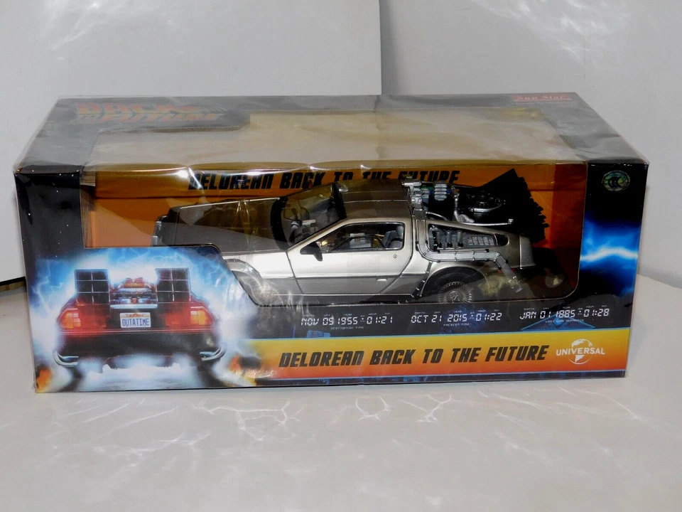 Delorean DMC-12, Retour vers le Futur I Temps Machine 1983 Sun Star 2711 1:18 - Photo 1/2
