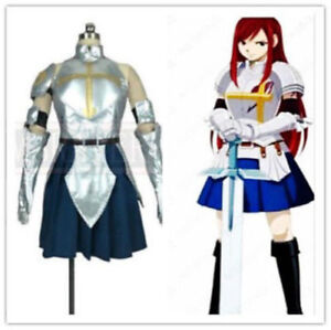 Fairy Tail Dragon Cry Erza Scarlet Cosplay Costume Custom Made “%#
