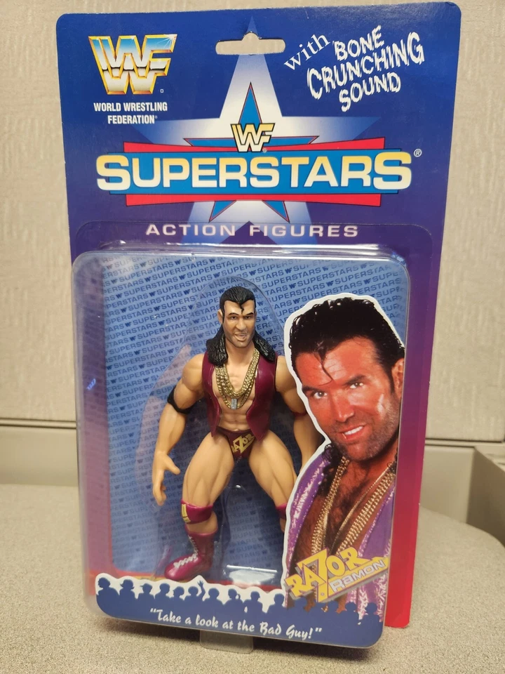 WWF Superstars Series 1 Razor Ramon Action Figure MOC 1996 Jakks Pacific WWE