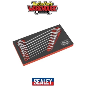 Sealey AK63257 Premier Offset Double End Ring Spanner Set 8pc - Picture 1 of 5