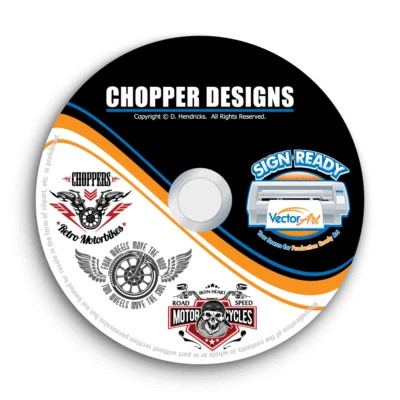 SIGN READY VECTOR ART CHOPPER MOTORCYCLE CLIPART-VECTOR CLIP ART IMAGES +T-SHIRT GRAPHICS+TEMPLATES CD