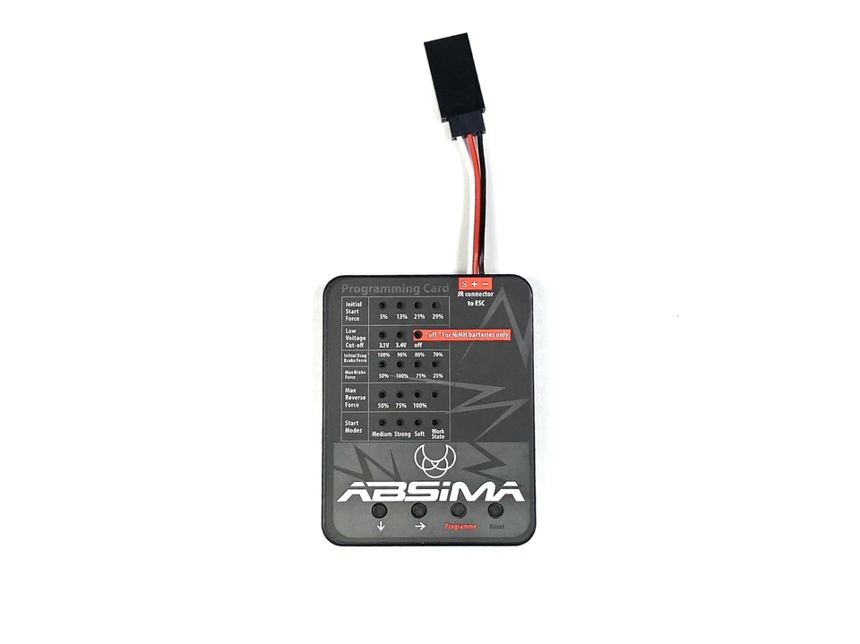 ABSIMA PROGRAMMIERKARTE FÜR BRUSHED V2 ESC REGLER # 2110061 - Bild 1 von 1