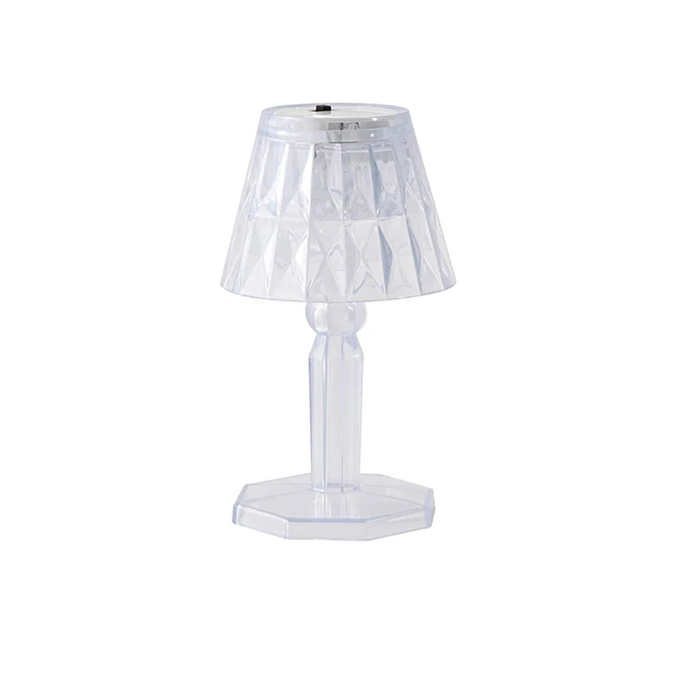 MINI LAMPADA TAVOLO COMODINO DIAMANTATA EFFETTO CRISTALLO LUCE CALDA DECORATIVA - Immagine 1 di 4