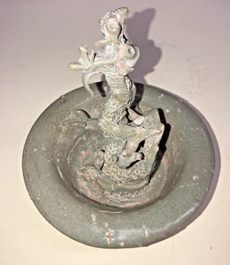 Antique Chinese Celadon Dragon With Fire On Mouth  - Picture 1 of 23