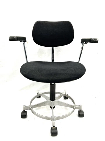 RARE Antique Wilde & Spieth Aluminum and Steel Swivel Chair - Excellent Cond Cover