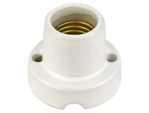 Aufbau E27 Lampenfassung Keramik Porzellan Lampe 1000W z.B. für Terrarien - Bild 1 von 6