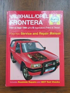 Vauxhall Frontera (Petrol & Diesel) Haynes Workshop Manual 1991-1998 - Picture 1 of 7