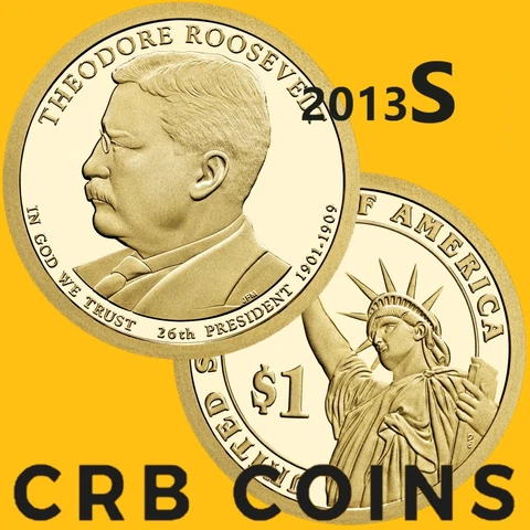 2013-S Proof United States Theodore Roosevelt Dollar Coin - (UNC) KM#548 - P26S Cover