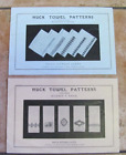 Huck Towel Patterns Set Of Two Second 1937 And Third 1940 Series Vg Condition