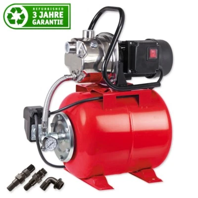 WALTER Refurbished 1200W Edelstahl Hauswasserwerk, Gartenpumpe, Brunnenpumpe - Bild 1 von 4