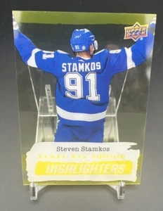 2023-24 Upper Deck Series 2 CLEARCUT YELLOW HIGHLIGHTS Steven Stamkos #HL-14 - Picture 1 of 2