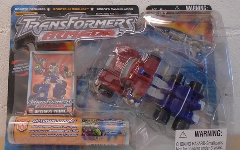 Transformers Armada Optimus Prime With Over-Run Mini-Con Unicron Battles Hasbro Cover