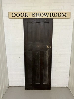 Porta interna eduardiana recuperada original vintage 6 painéis 1955 ou 1945 x 750mm - Imagem 1 de 4