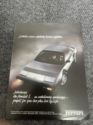 1981 Ferrari Mondisl 8 sales sheet brochure - Image 1 of 2