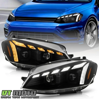 Faros LED Switchback de animación de saludo para Volkswagen Golf MK7.5 2018-2021 Foto 1 de 4