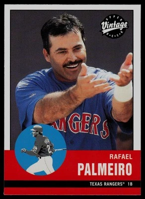 2001 Upper Deck Vintage #81 Rafael Palmeiro Texas Rangers - Image 1 of 2