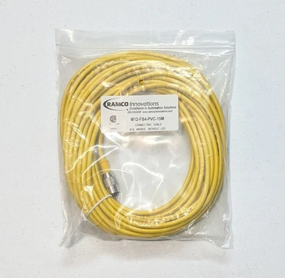 RAMCO  M12-FS4-PVC-15M Cordset/Cable M12 Female to flying leads, 15 meter - Image 1 of 3