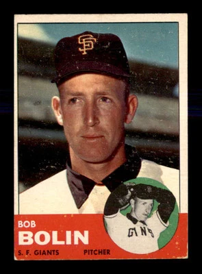 1963 Topps #106 Bobby Bolin  EX/EX+ X2743394 - Image 1 of 3