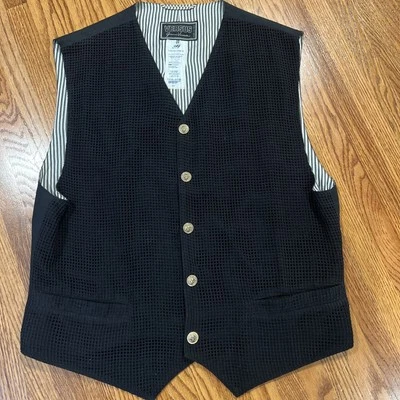 Gianni Versace VERSUS Size 38/52 Cttn / Linen/ Viscose Blend Vest MADE IN ITALY - Image 1 of 4