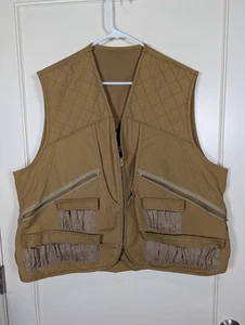 GAMEHIDE Men's Size L ChukkarUpland Hunting Vest Multi Pockets Shell Loops - Picture 1 of 3