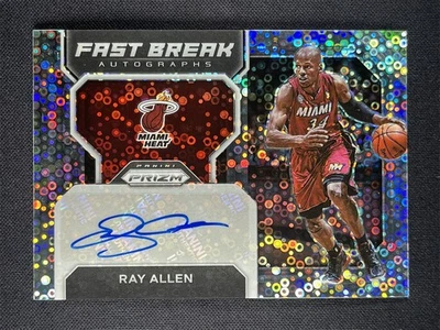 2022-23 Panini Prizm Fast Break Ray Allen Silver Disco Prizm Autographs Auto - Image 1 of 2