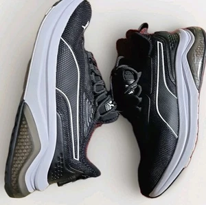 PUMA Men's Amplifier Running Shoes Black/White 399446-01 Mens No Insoles 9.5 - Picture 1 of 12