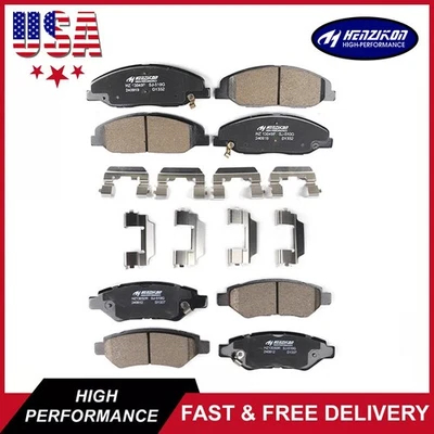 Pastillas de freno delanteras + traseras de cerámica aptas para 2008-2011 2012 2013 2014 Cadillac CTS JE5 * Foto 1 de 4