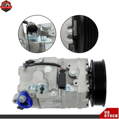 For BMW M5 M6 V10 5.0L 2006-2010 A/C Compressor w/ 6 Pulley Groove CO 11049C - Image 1 of 4
