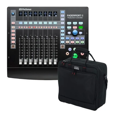 PreSonus FaderPort 8 DAW Controller (with Studio One Pro) Bundle with Gator Case - Image 1 of 4