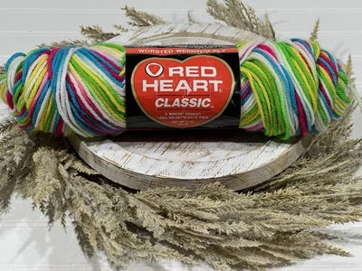 Fio de acrílico Red Heart Classic 3 Oz Rainbow Brights 954 - Imagem 1 de 4