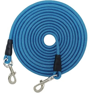 Dog Tether Tie Out Long Rope Leash, Dog Lead 15FT 20FT 26FT 40FT 60FT 75FT Ob... - Picture 1 of 9