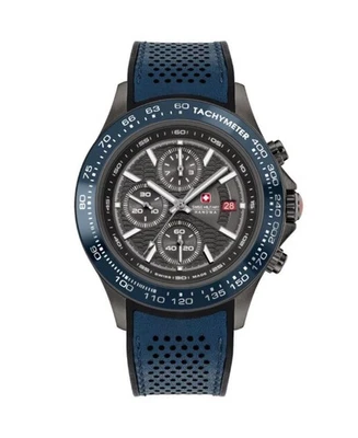 Reloj informal de cuarzo analógico HANOWA SUIZO MILITAR para hombre vestido clásico esfera negra Wa Foto 1 de 4