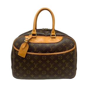 Authentic LOUIS VUITTON Monogram Deauville M47270 Handbag With padlock - Picture 1 of 12