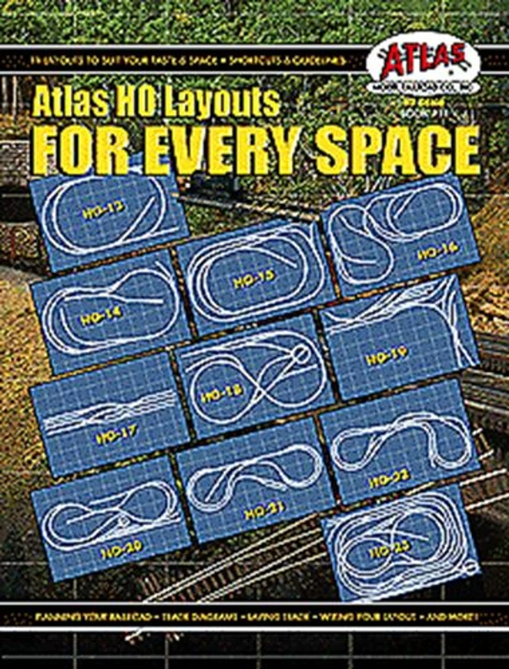 Atlas HO Layouts for Every Space Level 2 Model Railroad Paperback 1993 S12