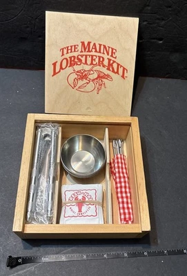 The Maine Lobster Kit for 4 in Creative Wood Products Box NEW NIB HMQ Heuck Gift - Image 1 of 4