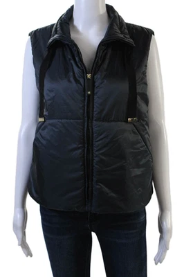 Chaqueta acolchada acolchada Max Mara para mujer negra con cremallera 100 % poliéster talla 4 Foto 1 de 4