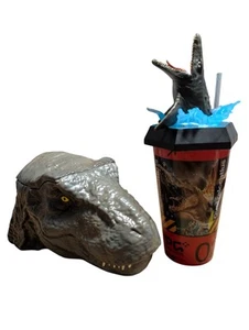 Jurassic World Rebirth Odeon Popcorn Bucket And Cup With Topper Mosasaurus - Imagen 1 de 4