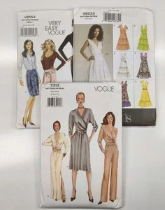 Vintage Vogue Sewing Patterns 7313 V8233 V8154 UNCUT New Original Package - Picture 1 of 7