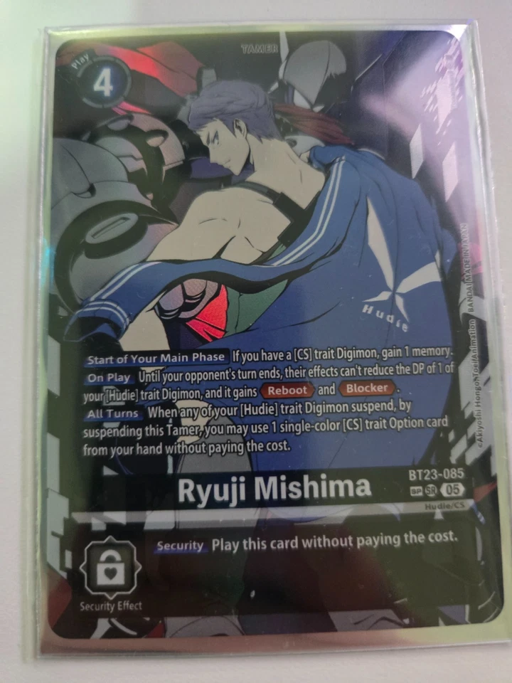 Ryuji Mishima BT23-085 SP SR (Special Pull) - Hackers Slumber - Digimon - Image 1 of 1